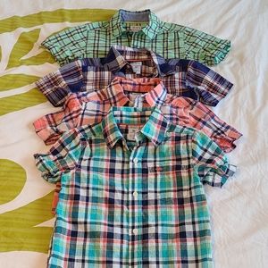 Bulk of Carter's Short Sleeve Plaid Shirts
